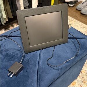 Black Digital Photo Frame with Adapter